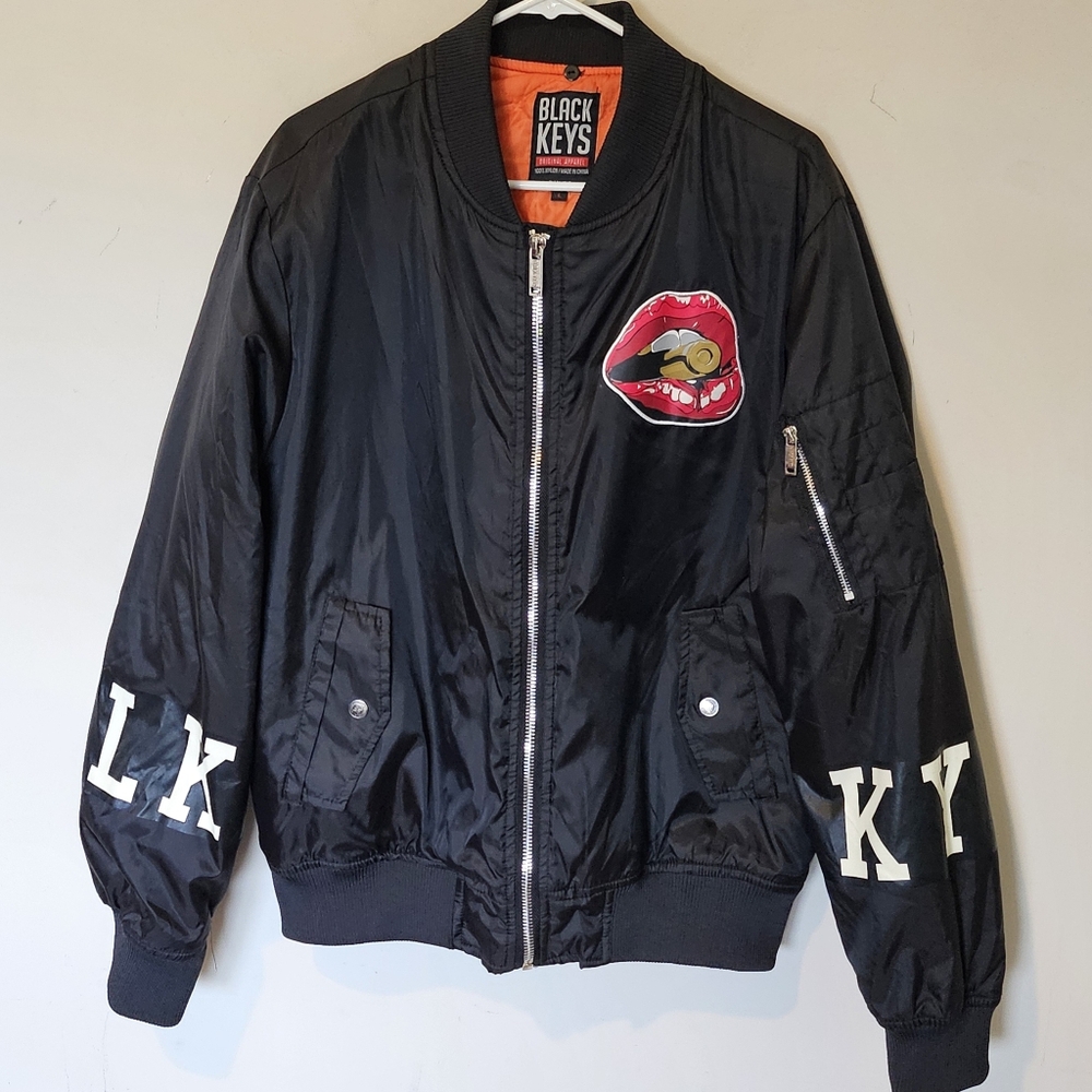 The Black Keys Do or Die Nylon Bomber Jacket  - Size Large - Excellent Condition